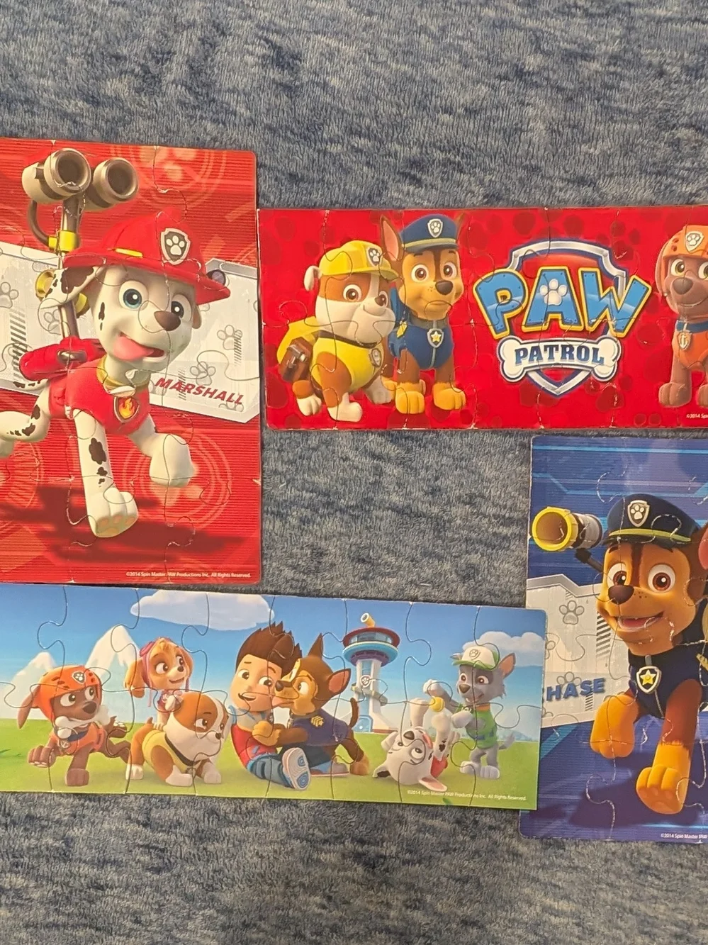 Paw Patrol Colorful Character Puzzles - 5 In 1